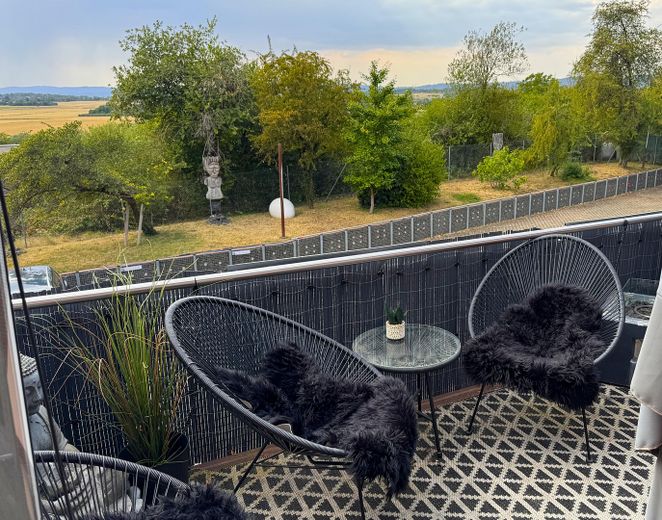 Özel atmosfere sahip loft daire, 4O+M,BD,Balkon – Balkon mit Blick auf Wsb.