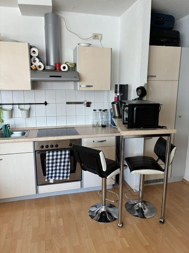 1-Zimmer-Dachgeschosswohnung mit Loft-Charakter in bester Innenstadtlage! – Küche