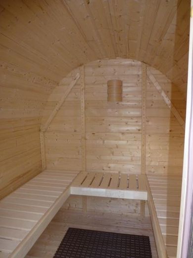 Außen Sauna (Innenansicht)