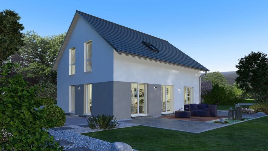 KLASSISCHER GRUNDRISS - GROSSZÜGIGES HAUS zum Bestpreis z.B. im Neubaugebiet Haselweg – Ansicht Garten
