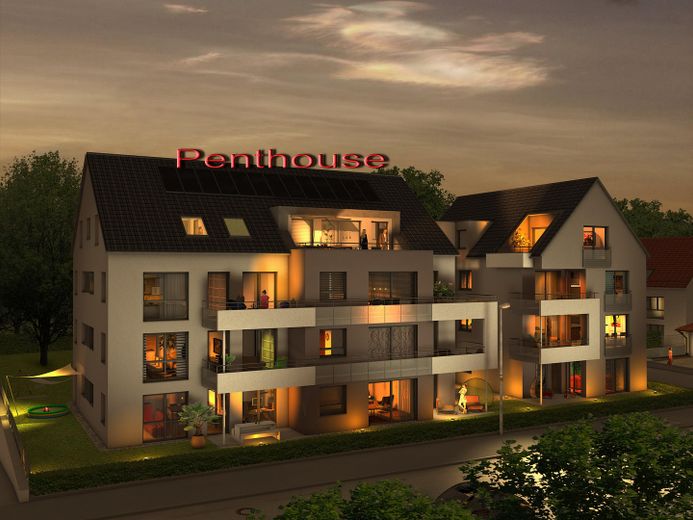 ++ EXCLUSIVES PENTHOUSE IN KORNTAL: BARRIEREFREI MIT AUFZUG - DACHTERRASSE MIT STADTBLICK ++ – Außenansicht