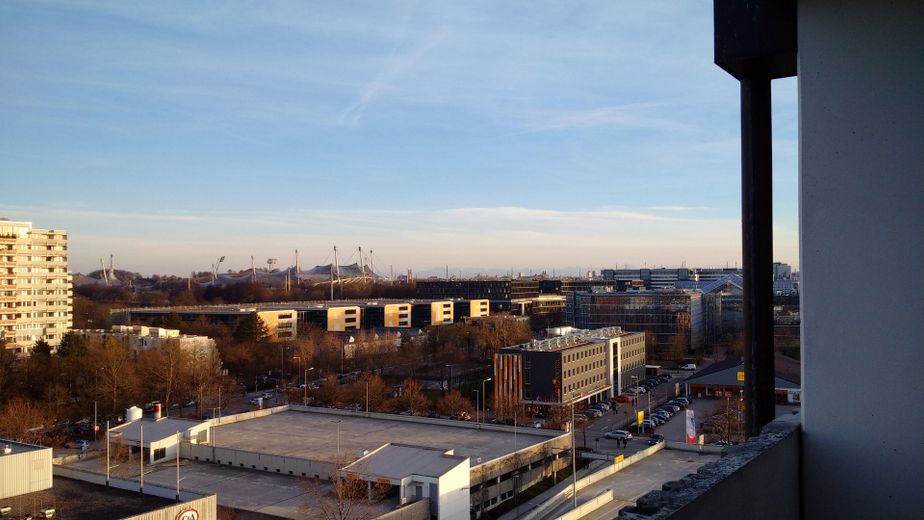 Freies Apartment auf dem Olympia-Einkaufszentrum, provisionsfrei von privat – Ausblick