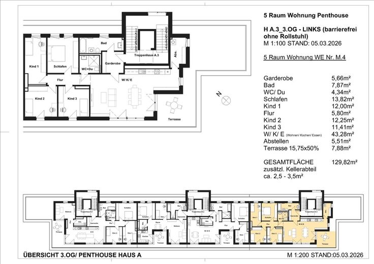 DACHGESCHOSS IM ERSTBEZUG - NEUBAU -barrierefrei – Grundriss WE31