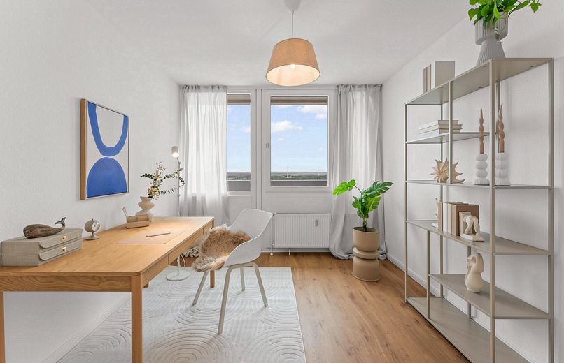 Esclusivo appartamento in città con vista spettacolare su Bremerhaven – pronto per essere abitato – senza provvigione! – Büro