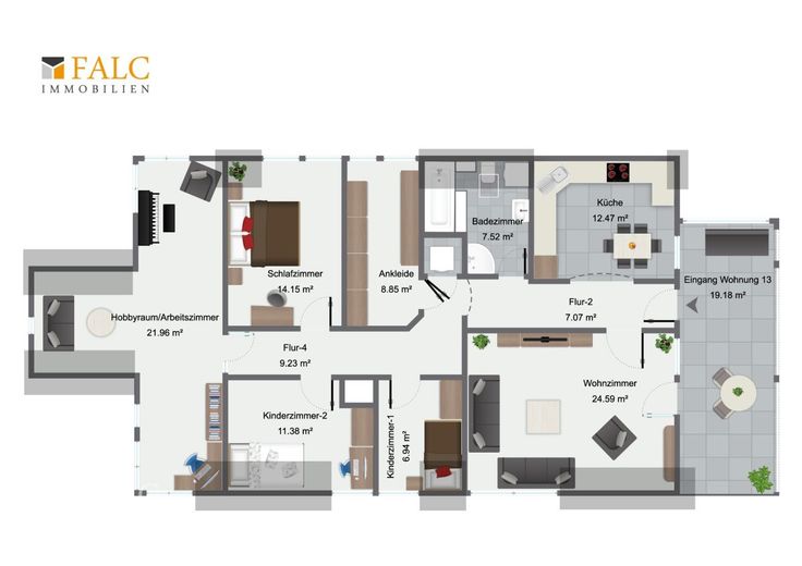 Mehrfamilienhaus als rentables Anlageobjekt (SOLL-Kaltmiete 154.200 EUR / Jahr, Provisionsfrei) – MFH ETW 13