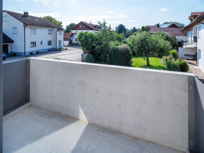 KfW-40-QNG Neubau | Bezugsfertige 2-Zi.-Wohnung mit Balkon, EBK & TG in Parsdorf bei München - WE 07 – Balkon