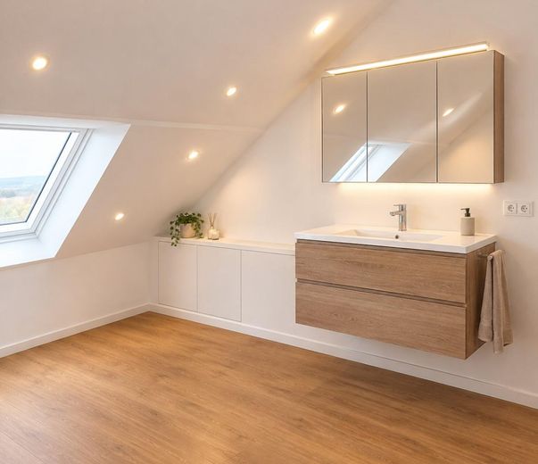 Appartamento mansardato con aria condizionata - Nuova costruzione – Badezimmer - Waschbecken