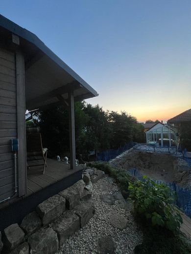 Blick von der Sauna