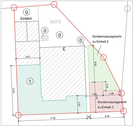 Grundriss Grundstück