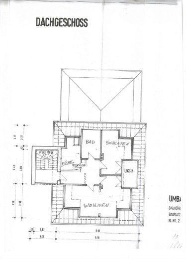 Grundriss Dachgeschoss