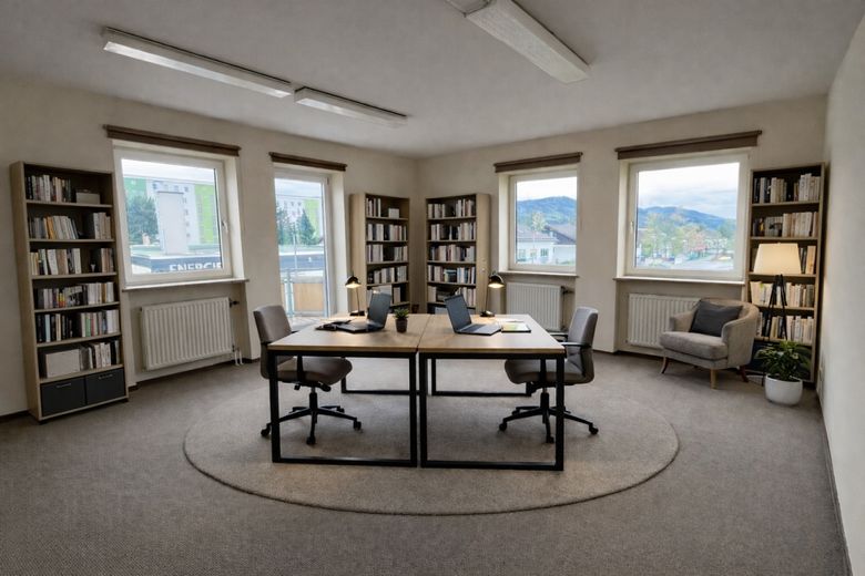 Ihr eigenes Büro. Ruhe. Struktur. Eine repräsentative Adresse. – Büroraum_virtuell möbliert