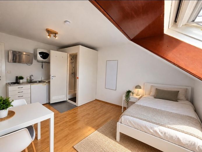 Microappartamento urbano con vista panoramica a Stuttgart-Mitte – 17,2 m² – Mikroapartment