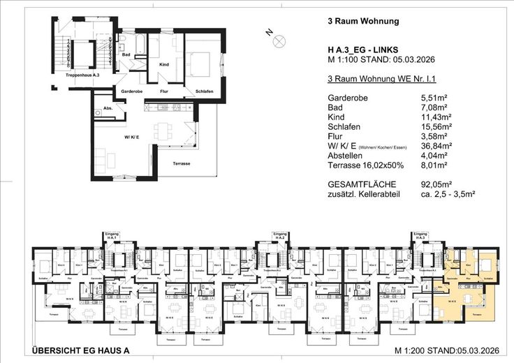 NEUBAUPROJEKT IM DRESDNER SPECKGÜRTEL – Grundriss WE09