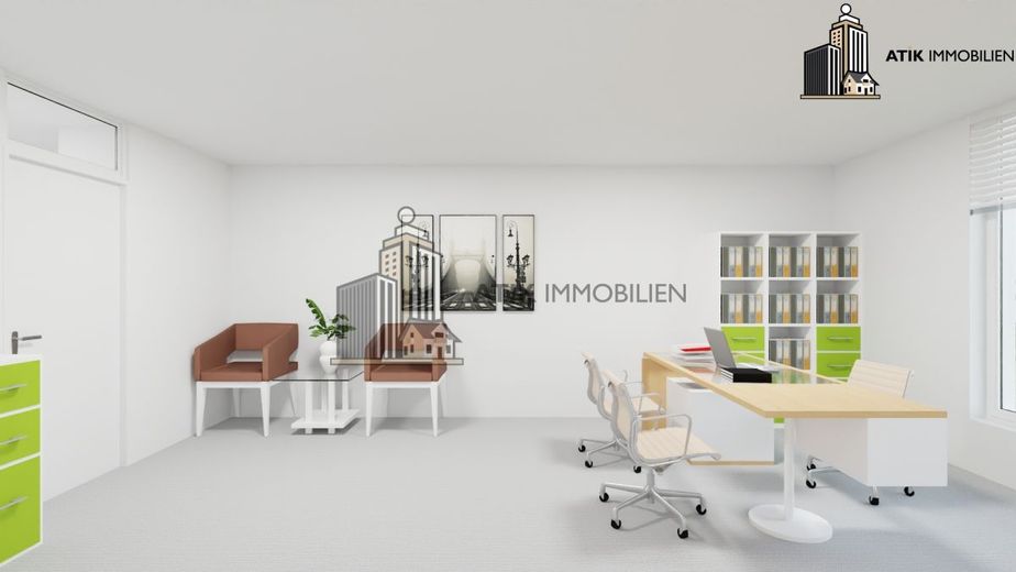 ATIK: Ausbau nach Mieterwunsch - klimatisierte Bürofläche im EG mit Top Preis-Leistungs-Verhältnis – Innenvisualisierung