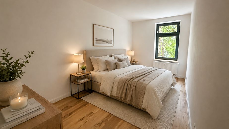Schlafzimmer (eingerichtet)