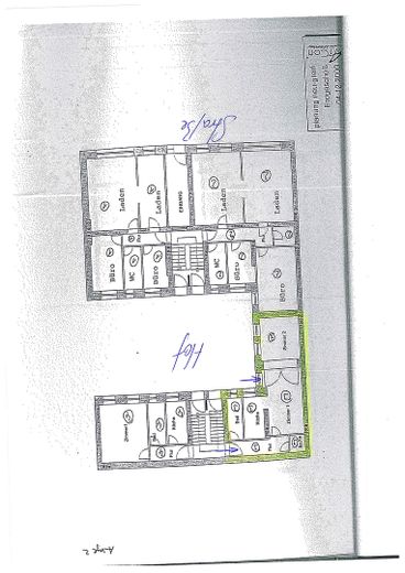 Großzügiges Helmholtzkiez-Apartment im Loft-Stil mit separatem Schlafzimmer, bezugsfrei – Grundriss