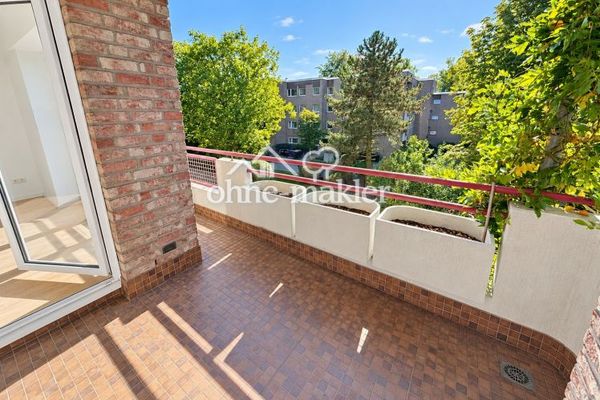 Morgenkaffee auf dem Balkon, Abendessen aus der eigenen Küche: 2-Zimmer-Wohnung in Münster