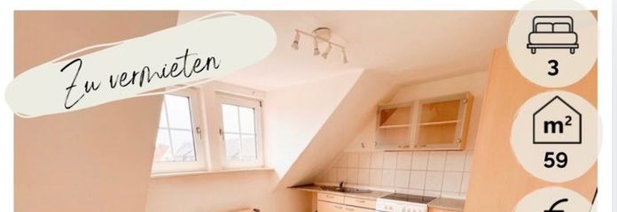 Helle 3 Zi Dachgeschosswohnung zur Miete mit Garage in Elze