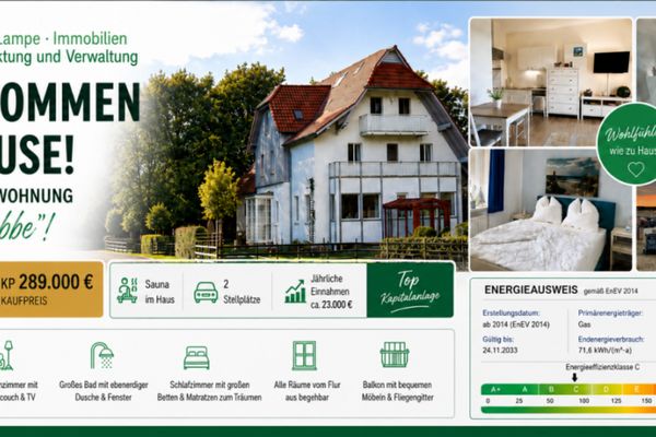 En iyi konumda Baltık Denizi idili – yatırım veya kendi kullanımı için konforlu, modernize edilmiş tatil dairesi