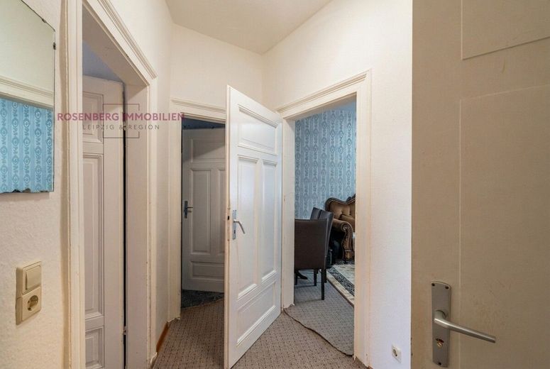 Charmante 3-Raumwohnung mit Balkon im beliebten Stadtteil Möckern! – Immobilie in Leipzig zu verkaufen_3 Raumwohnung_Rosenberg Immobilien Leipzig_Flur