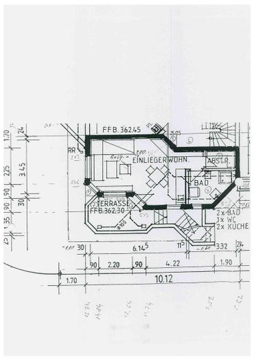 Grundriss der Einliegerwohnung