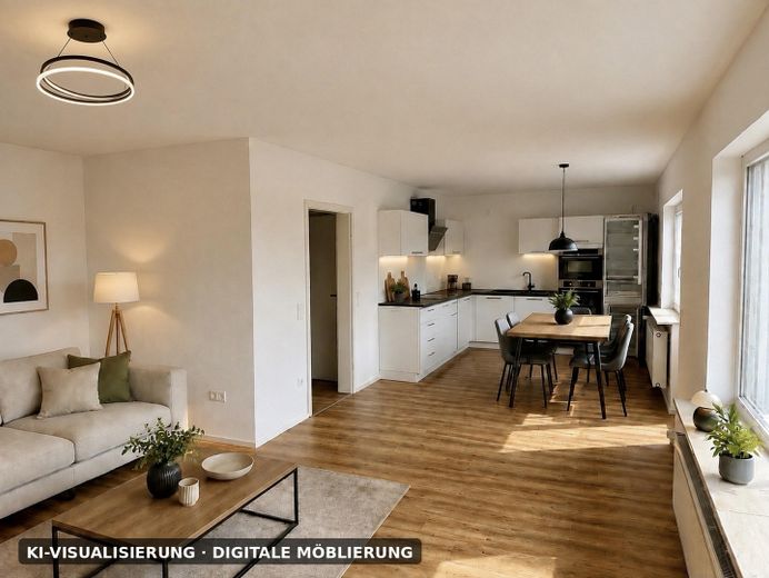 Gemoderniseerd 4-kamerappartement met groot balkon, ingerichte keuken & weids uitzicht in Neckargemünd-Dilsberg – Foto 1