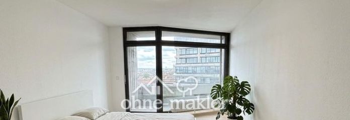 All-Inclusive: Frisch saniertes, vollmöbliertes Studio im 11. OG mit spektakulärem Stadtblick