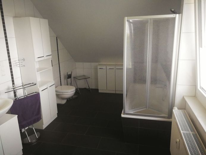 Modernes Zweifamilienhaus in Bredenbeck – Badezimmer Einliegerwohnung