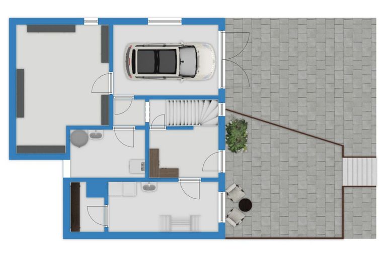 Handwerker aufgepasst! Einfamilienhaus mit Pool und Garage in Delitz am Berge – Grundriss EG