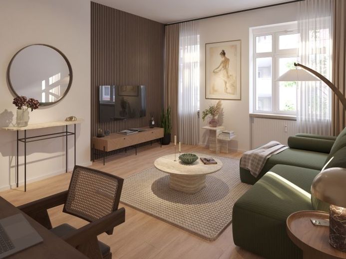 Frisch sanierte Altbauwohnung mit Aufzug und Balkon – ideal für Familien oder Paare. – Foto 1