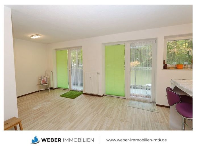 +++ LUFTIGE und GEPFLEGTE Wohnung in unmittelbarer WALD Nähe +++ – Wohnen - Essen - Arbeiten