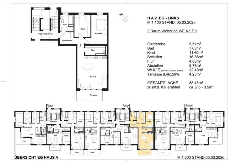 NEUBAUPROJEKT IM DRESDNER SPECKGÜRTEL – Grundriss WE06
