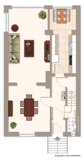 End-of-terrace house with balcony and garage in a popular location! – Erdgeschoss