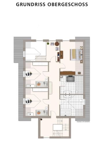 RESERVIERT  A+ Familienhaus mit Wärmepumpe, PV-Anlage & 1.355 m² Grundstück im Landkreis Dachau – Grundriss OG