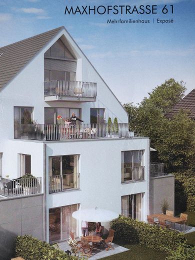 *PROVISIONSFREI* Hochwertige Erdgeschoss-Terrassenwohnung in Bestlage Maxhofstraße - Fürstenried – Gartenansicht Verkaufsprospekt