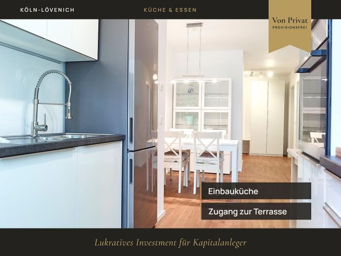 ARCHITEKTEN-DESIGN: 3-Zi-Gartenwohnung | 2 Bäder | 102 m² Luxus & S-Bahn-Anbindung – Küche Essen
