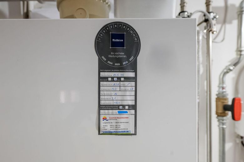 Wartungsbeleg Gastherme 2025