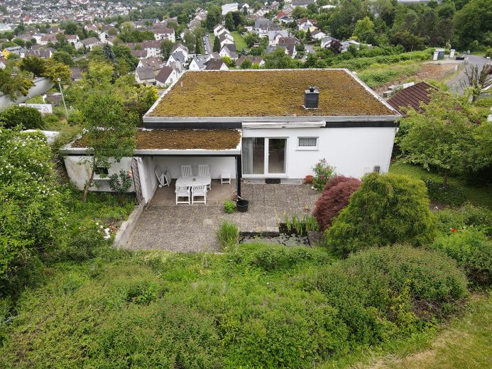 Gartenansicht-Vogelperspektive