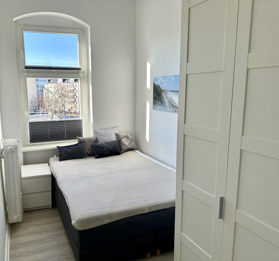 Blick ins Schlafzimmer