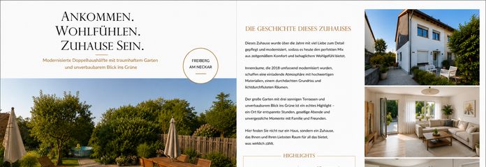Anschauen. Verlieben. Einziehen. Modernisierte Doppelhaushälfte mit schönem Garten. – Exposee