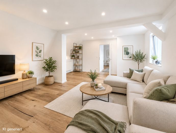 Sanierte Dachgeschosswohnung - Balkon, zum Einzug bereit - OHNE Provision – Wohnen