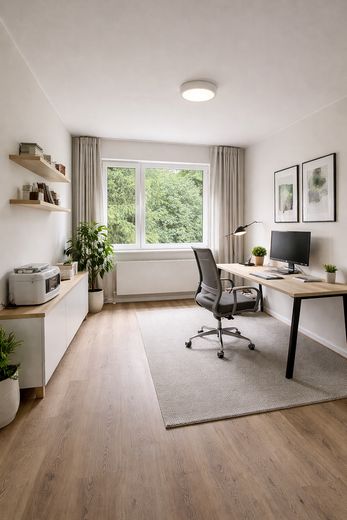 Büro visualisiert mit KI
