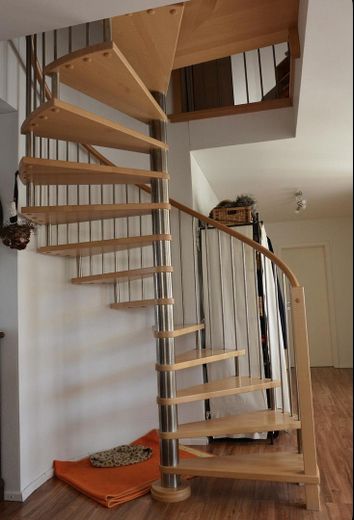 Wendeltreppe nach oben