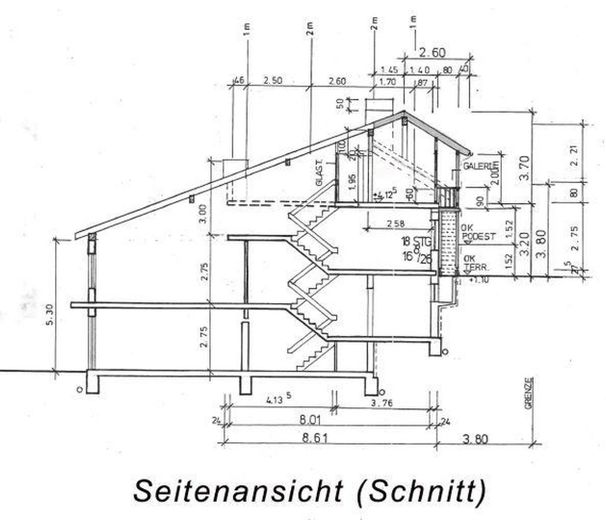 Seitenansicht (Schnitt)