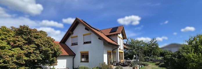 Provisionsfrei: Architektenhaus mit Garten – 5 Zimmer, Büro, Garage & Carport – Haus mit Garten