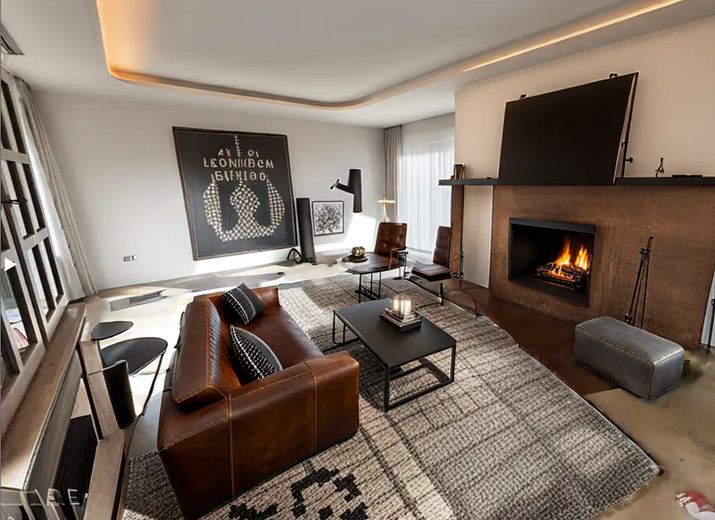 KI -Visualisierung Wohnzimmer