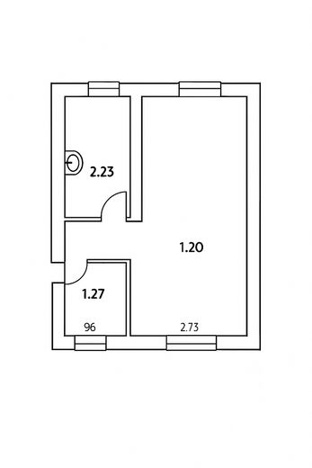 Grundriss der Wohnung