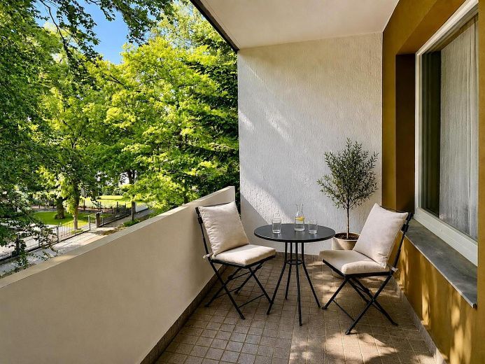 Wannsee · Erstbezug nach Kernsanierung · 3-Zi-Wohnung mit Süd-West-Balkon im Grünen · provisionsfrei – Süd-West-Balkon (Visu)