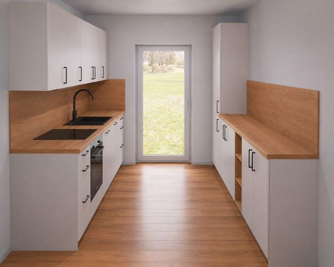 Erstbezug Neubau: Penthouse, 4 Zimmer Wohnung 112 m² Dachterrasse Einbauküche in Neumünster Gadeland – Küche