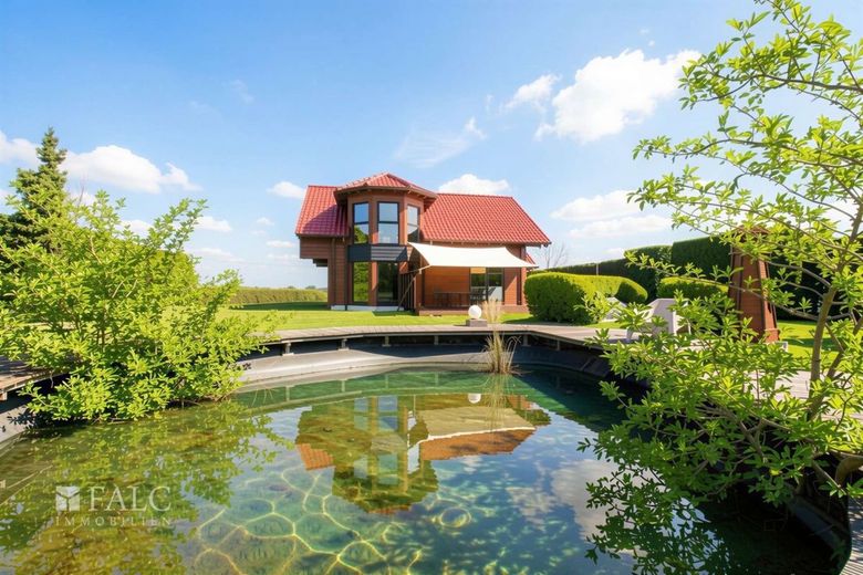 +++ Natur pur &amp; Design: Hochwertiges Fullwood-Wohnblockhaus mit Weitblick in Ostseenähe +++ – Rückansicht
